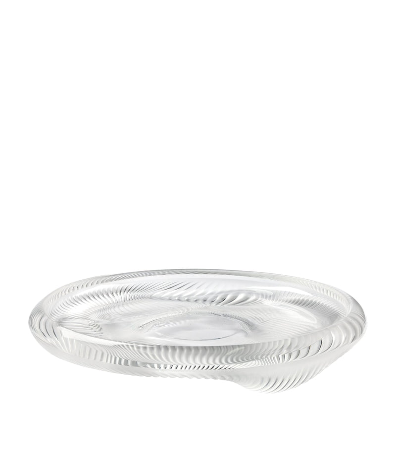 Lalique Alizé crystal bowl 34cm, imported from the UK