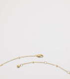 Monica Vinader yellow gold beaded chain necklace, imported from the UK
