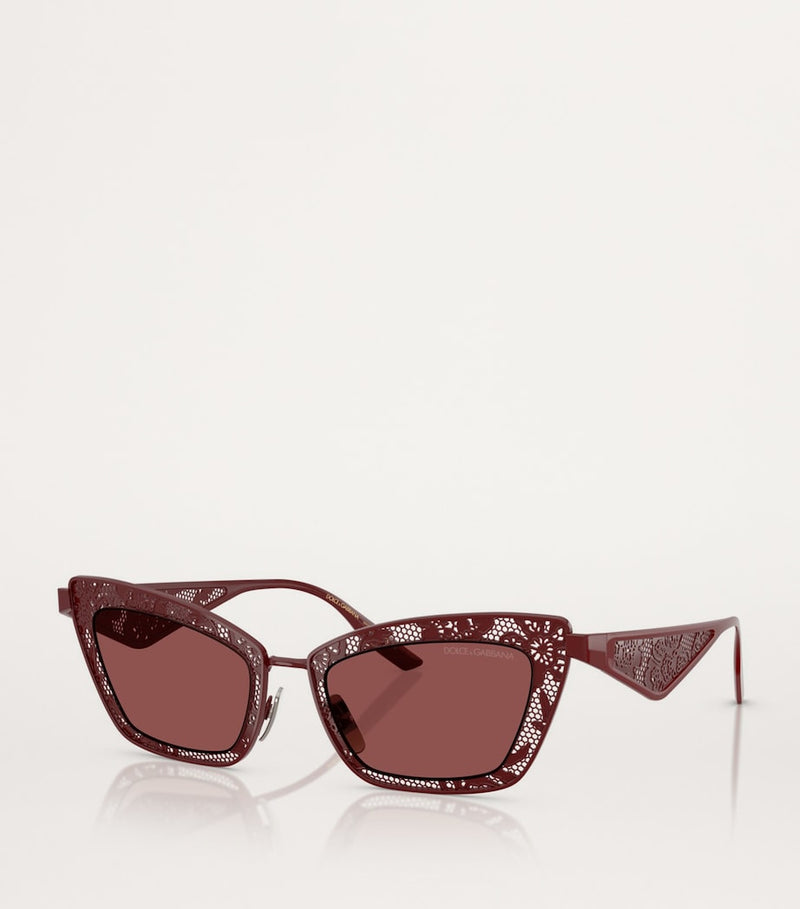 Dolce&Gabbana steel rectangular sunglasses, UK version