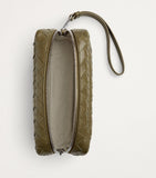 Bottega Veneta Intrecciato leather pouch, imported from the UK