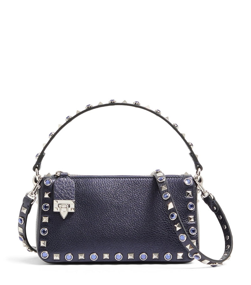 Valentino Garavani small Rockstud shoulder bag in calf leather (British brand)