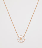 Chaumet pendant necklace rose gold diamond mother-of-pearl, imported from the UK