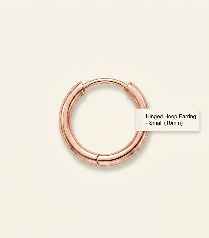 Cartier LOVE hoop earring rose gold 12mm, imported from the UK