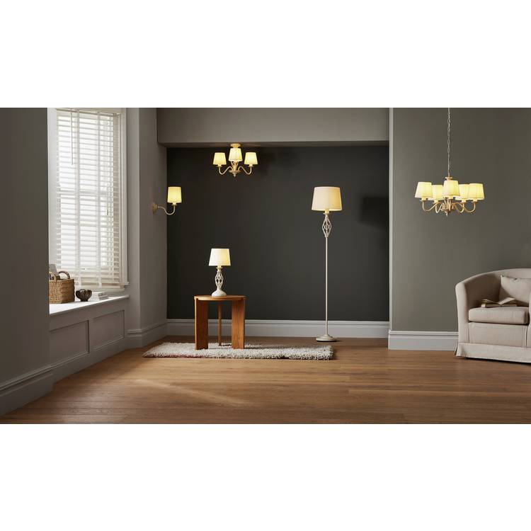 Argos Home Twist floor lamp cream, imported from the UK