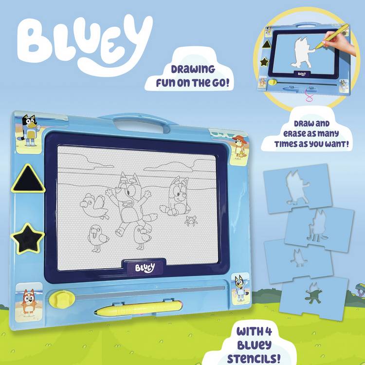 Bluey Magna Draw magnetic drawing tablet for kids (British brand)