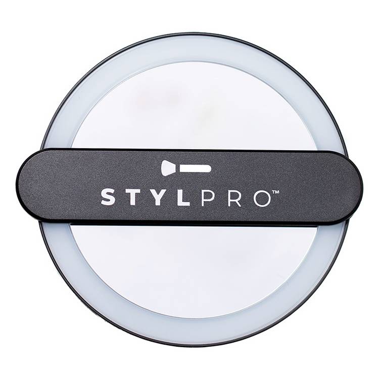 STYLPRO handheld LED mirror black (British brand)
