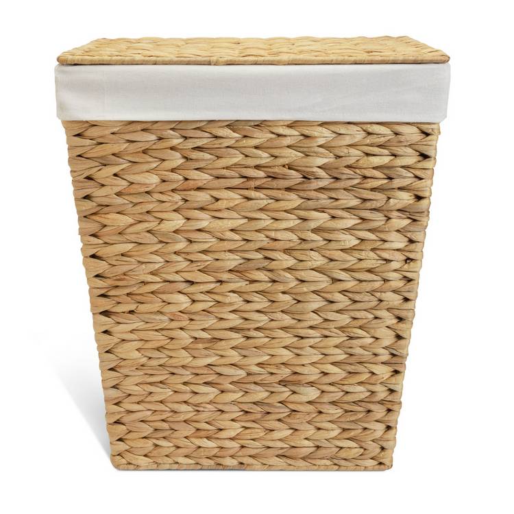 Habitat natural water hyacinth laundry basket 83L, UK version