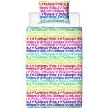 Rainbow High bedding set single duvet cover, UK version