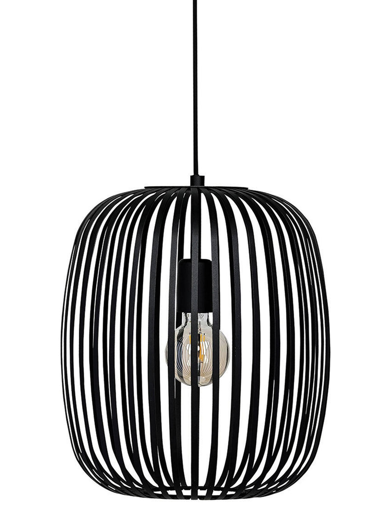 Eglo black caged pendant light 110cm height - British product