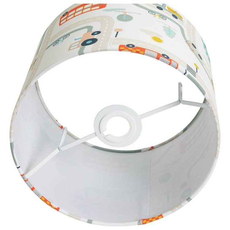 Habitat kids white transport lampshade 25cm (British brand)