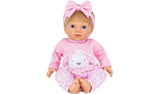 Tiny Treasures baby doll in pink bunny outfit imported from the UK