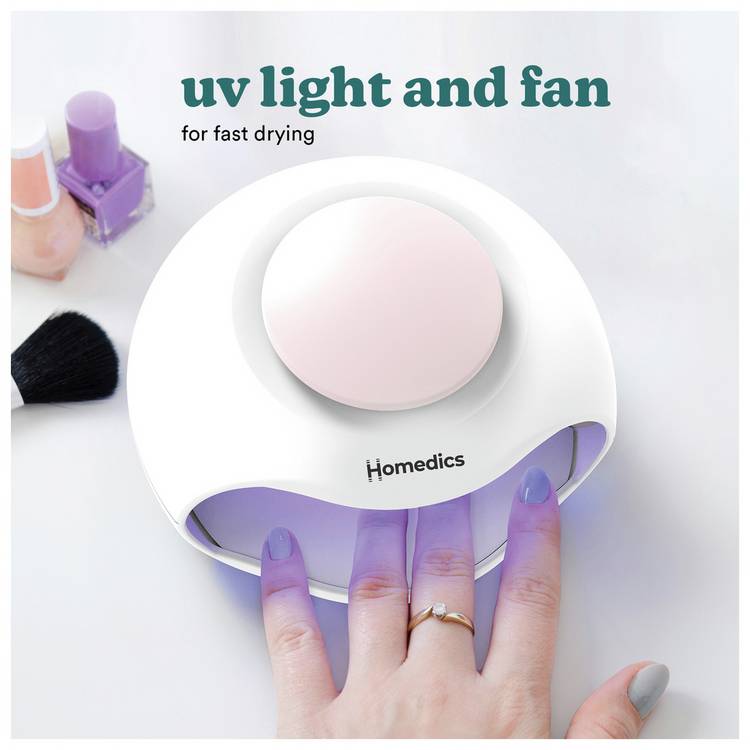 Homedics 2-in-1 UV Nail Lamp for nail care - British product