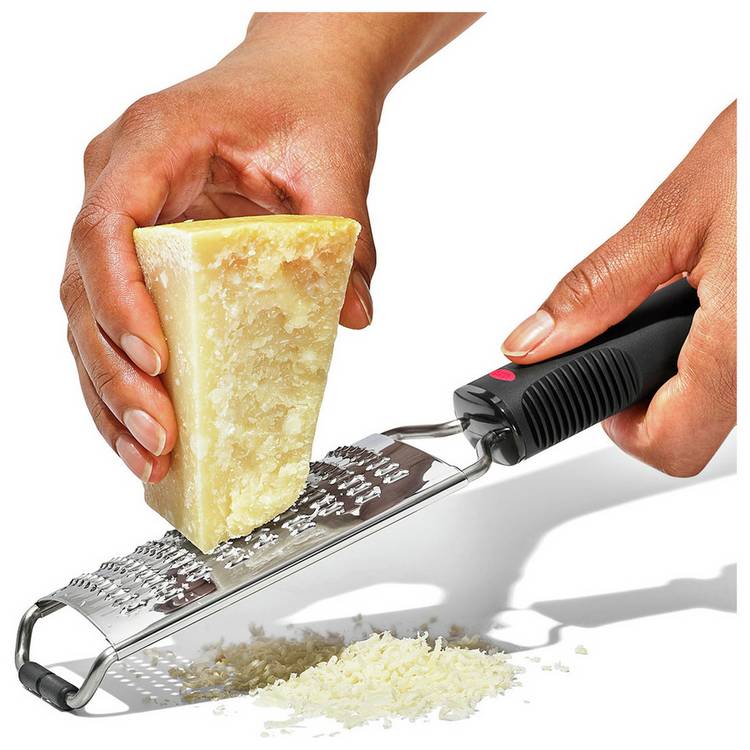 OXO Softworks hand held grater stainless steel (British brand)