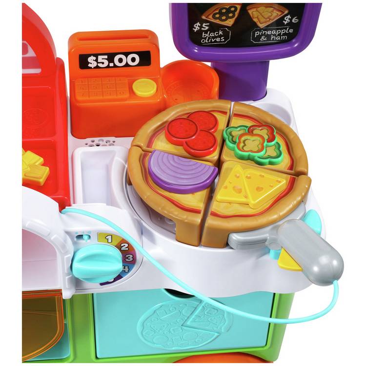 LeapFrog Build-A-Slice Pizza Cart toy (British brand)