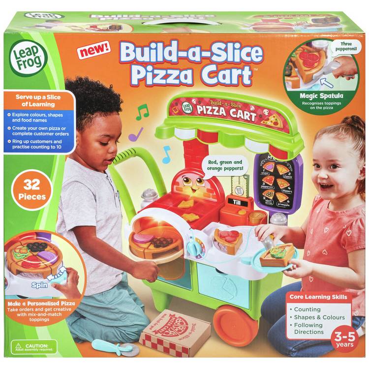 LeapFrog Build-A-Slice Pizza Cart toy (British brand)