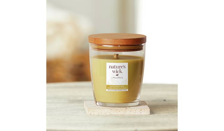 Nature's Wick sun ripened pear soy wax candle - British product