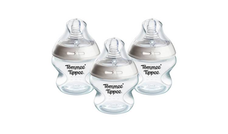 Tommee Tippee Natural Start anti-colic baby bottles pack of 3 150ml, UK version