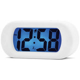 Acctim silicone digital LCD alarm clock white - British product
