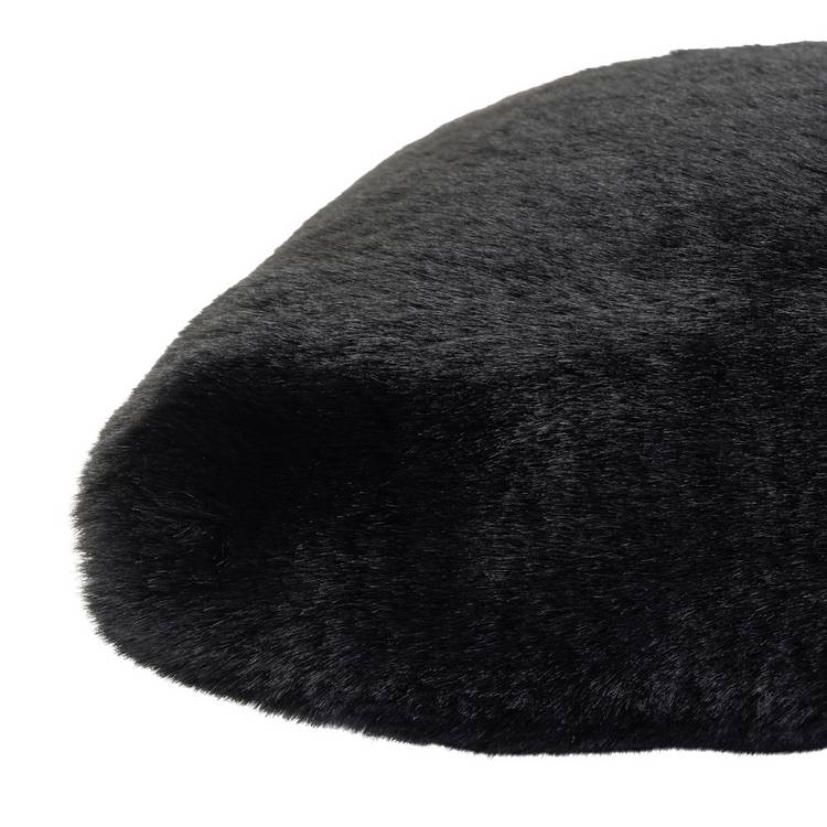Habitat faux fur draught excluder black - British product