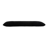 Habitat black velour draught excluder, imported from the UK