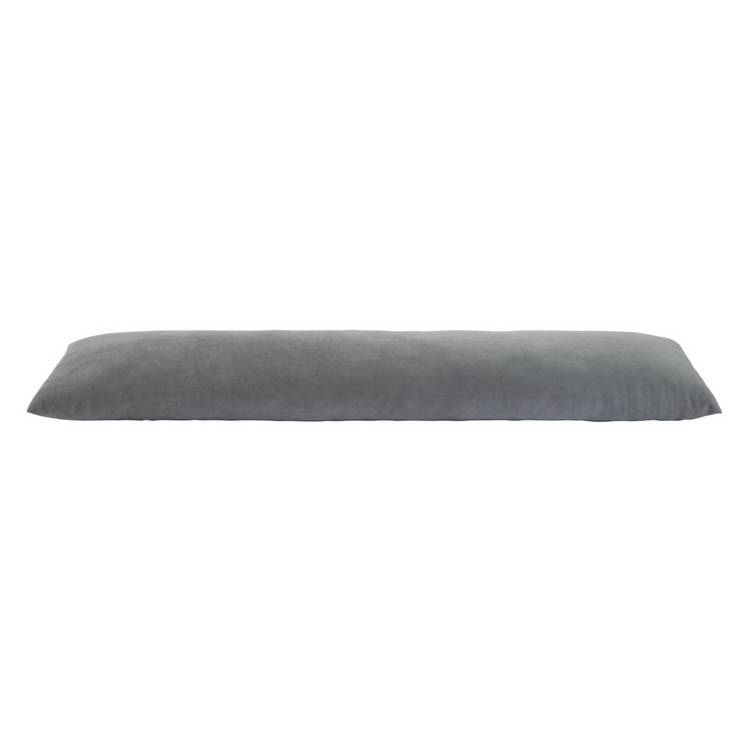 Habitat grey velour draught excluder 90cm - British product