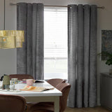 Argos Home velvet eyelet curtains grey 117x137cm - British product