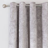 Argos Home velvet eyelet curtains grey 117x137cm - British product