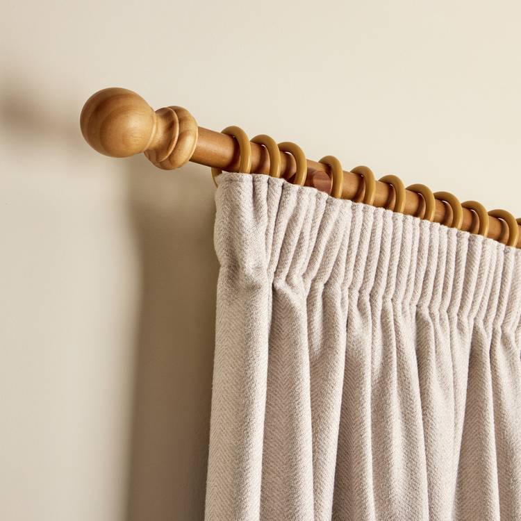 Argos Home wooden curtain pole 240cm - British product