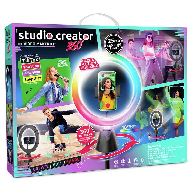 Studio Creator 360 video kit with ring light, imported from the UK