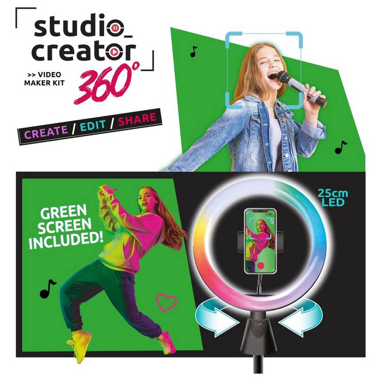 Studio Creator 360 video kit with ring light, imported from the UK