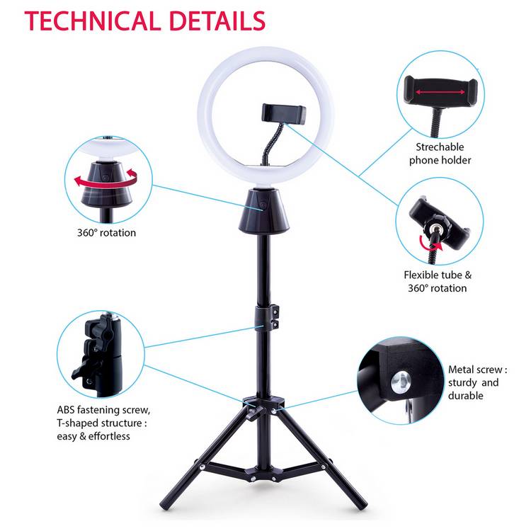 Studio Creator 360 video kit with ring light, imported from the UK