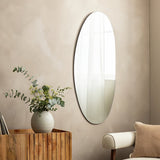Habitat black frameless irregular wall mirror 120x50cm, imported from the UK