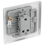 BG Nexus brushed steel 2-way light switch 20A (British brand)