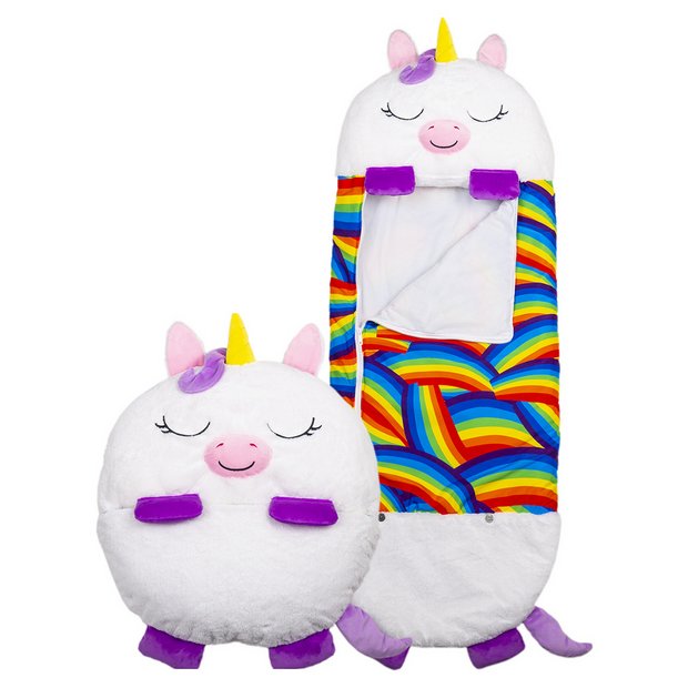 Happy Nappers white unicorn large sleeping bag - British product