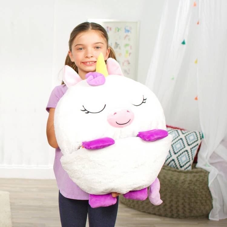 Happy Nappers white unicorn large sleeping bag - British product