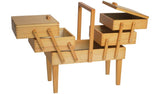 Argos Hobby Gift Cantilever Sewing Box - Beech Wood- Buy online at McGrocer