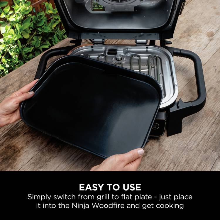 Ninja Woodfire flat plate accessory for BBQ - British product