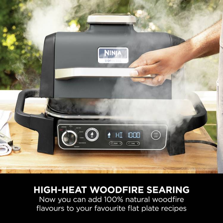 Ninja Woodfire flat plate accessory for BBQ - British product