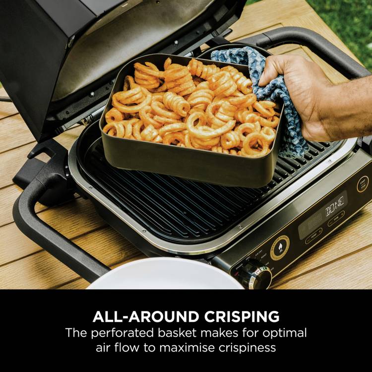 Ninja Woodfire BBQ Combo Crisper Basket 23x16cm, imported from the UK