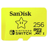 SanDisk microSDXC memory card 256GB for Nintendo Switch - British product