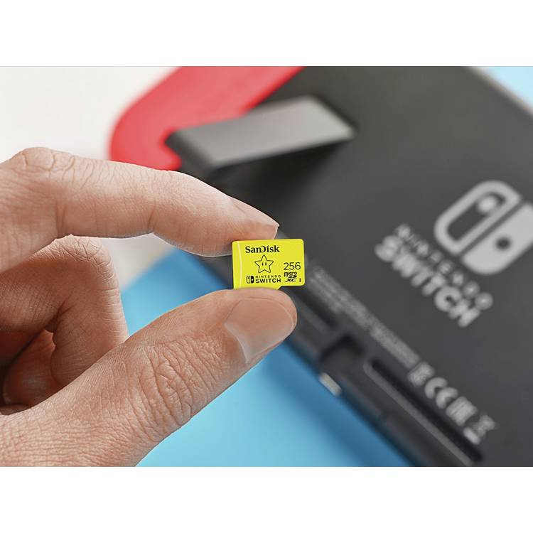 SanDisk microSDXC memory card 256GB for Nintendo Switch - British product
