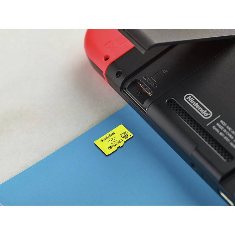 SanDisk microSDXC memory card 256GB for Nintendo Switch - British product