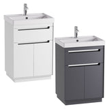 Tavistock Kew floor mounted vanity unit with ceramic basin, UK version