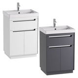 Tavistock Kew floor mounted vanity unit with ceramic basin, UK version
