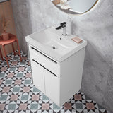 Costco UK Tavistock Kew 59.2 cm Floor Mounted Vanity Unit in White- Buy online at McGrocer