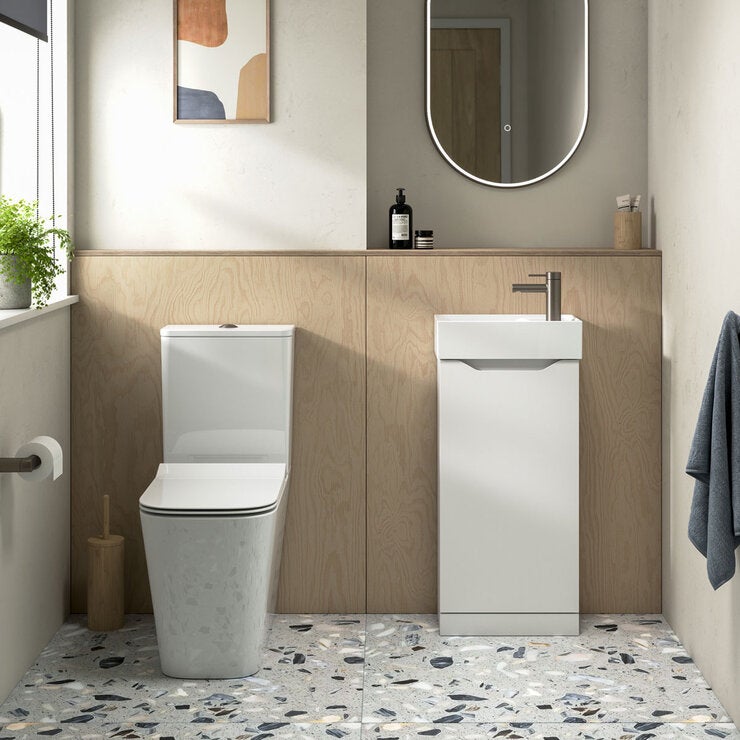 Tavistock Coda Cloakroom basin unit 39.7 cm, imported from the UK