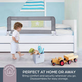 Dreambaby Prague bed rail in grey for toddler beds - British product