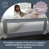 Dreambaby Prague bed rail in grey for toddler beds - British product