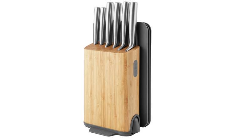 BergHOFF Leo Legacy 11 piece knife block set in grey, imported from the UK