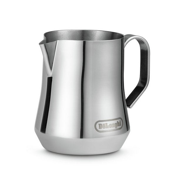 De'Longhi brushed stainless steel milk jug 350ml, UK version
